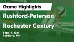 Rushford-Peterson  vs Rochester Century  Game Highlights - Sept. 4, 2021