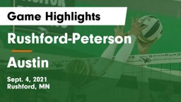 Rushford-Peterson  vs Austin  Game Highlights - Sept. 4, 2021