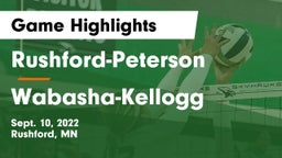 Rushford-Peterson  vs Wabasha-Kellogg  Game Highlights - Sept. 10, 2022
