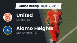 Recap: United  vs. Alamo Heights  2018