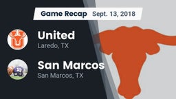 Recap: United  vs. San Marcos  2018