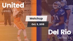 Matchup: United  vs. Del Rio  2018