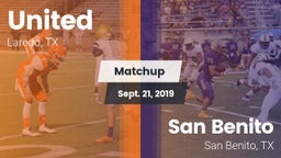 Matchup: United  vs. San Benito  2019