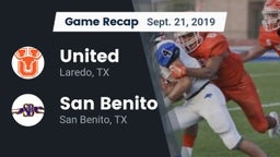 Recap: United  vs. San Benito  2019