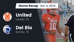 Recap: United  vs. Del Rio  2019