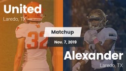 Matchup: United  vs. Alexander  2019