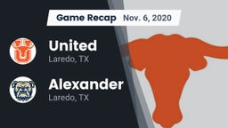 Recap: United  vs. Alexander  2020