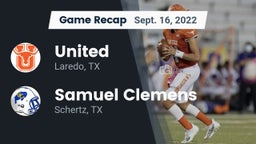 Recap: United  vs. Samuel Clemens  2022