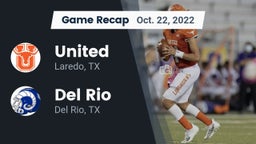 Recap: United  vs. Del Rio  2022