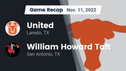 Recap: United  vs. William Howard Taft  2022