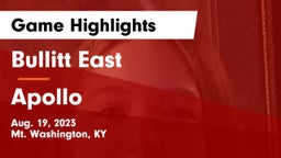 Bullitt East  vs Apollo  Game Highlights - Aug. 19, 2023