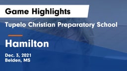 Tupelo Christian Preparatory School vs Hamilton  Game Highlights - Dec. 3, 2021