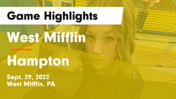 West Mifflin  vs Hampton  Game Highlights - Sept. 29, 2022