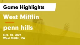 West Mifflin  vs penn hills Game Highlights - Oct. 18, 2022