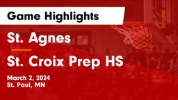 St. Agnes  vs St. Croix Prep HS Game Highlights - March 2, 2024