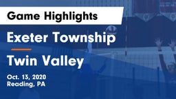 Exeter Township  vs Twin Valley  Game Highlights - Oct. 13, 2020