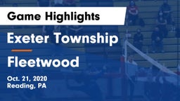 Exeter Township  vs Fleetwood  Game Highlights - Oct. 21, 2020
