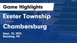 Exeter Township  vs Chambersburg  Game Highlights - Sept. 10, 2022