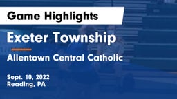 Exeter Township  vs Allentown Central Catholic  Game Highlights - Sept. 10, 2022