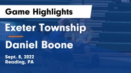 Exeter Township  vs Daniel Boone  Game Highlights - Sept. 8, 2022