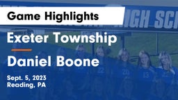 Exeter Township  vs Daniel Boone  Game Highlights - Sept. 5, 2023