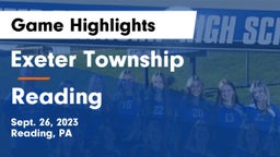 Exeter Township  vs Reading  Game Highlights - Sept. 26, 2023