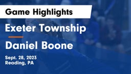 Exeter Township  vs Daniel Boone  Game Highlights - Sept. 28, 2023