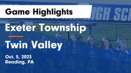 Exeter Township  vs Twin Valley  Game Highlights - Oct. 5, 2023