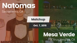Matchup: Natomas  vs. Mesa Verde  2016