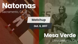 Matchup: Natomas  vs. Mesa Verde  2017