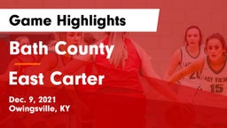 Bath County  vs East Carter  Game Highlights - Dec. 9, 2021