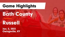 Bath County  vs Russell Game Highlights - Jan. 5, 2022