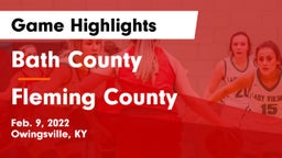 Bath County  vs Fleming County  Game Highlights - Feb. 9, 2022