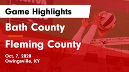 Bath County  vs Fleming County  Game Highlights - Oct. 7, 2020