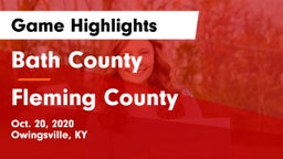 Bath County  vs Fleming County  Game Highlights - Oct. 20, 2020