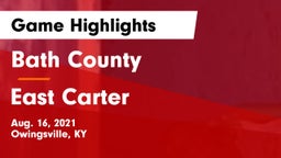 Bath County  vs East Carter Game Highlights - Aug. 16, 2021