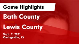 Bath County  vs Lewis County  Game Highlights - Sept. 2, 2021