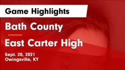 Bath County  vs East Carter High  Game Highlights - Sept. 20, 2021