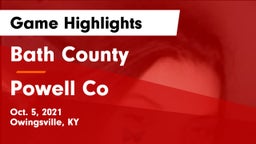 Bath County  vs Powell Co  Game Highlights - Oct. 5, 2021
