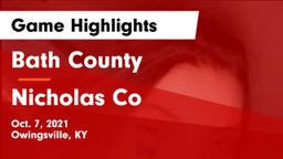 Bath County  vs Nicholas Co  Game Highlights - Oct. 7, 2021