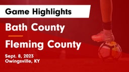 Bath County  vs Fleming County  Game Highlights - Sept. 8, 2023