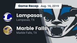 Recap: Lampasas  vs. Marble Falls  2019