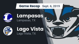 Recap: Lampasas  vs. Lago Vista  2019
