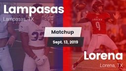 Matchup: Lampasas  vs. Lorena  2019