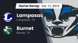 Recap: Lampasas  vs. Burnet  2019