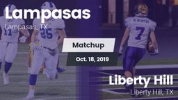 Matchup: Lampasas  vs. Liberty Hill  2019