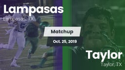 Matchup: Lampasas  vs. Taylor  2019