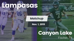 Matchup: Lampasas  vs. Canyon Lake  2019