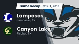 Recap: Lampasas  vs. Canyon Lake  2019