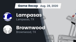 Recap: Lampasas  vs. Brownwood  2020